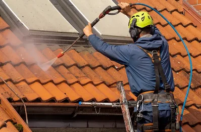 Démoussage et hydrofuge de toiture à Dingé